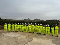 Visita del alcalde a la planta de Cemex