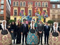 El alcalde de Alicante y el de Murcia en las Convivencias de Hogueras