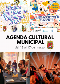 Agenda Cultural 15-17 marzo