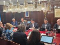 El alcalde en la reunión de Aguas de Alicante 