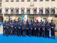 El alcalde y el concejal de Seguridad en el Día de la Policía Local
