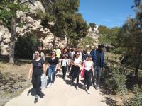 Grupo guiado con voluntariado en El Tossal