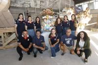 Visita alcalde a la Hoguera oficial