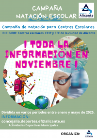 Natación escolar Temporada 2024 - 2025
