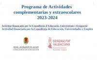 PROGRAMA DE  ACTIVIDADES COMPLEMENTARIAS Y EXTRAESCOLARES  2023-2024