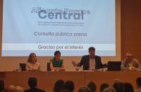 El alcalde en la presentación del proceso de consulta pública para el desarrollo del Parque Central
