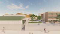 Render del colegio público Juan Bautista Llorca