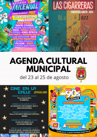 Agenda Municipal de Cultura y Ocio del 23 al 25 de agosto