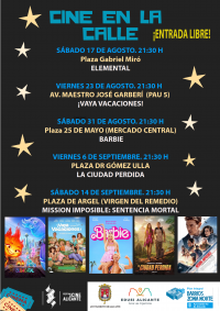CARTEL CINE EN LA CALLE 2024