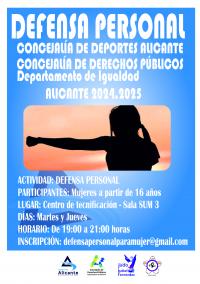 Defensa personal para mujeres.