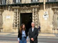 Imagen de los Los concejales de Turismo y Seguridad Ciudadana, Ana Poquet y Julio Calero, nombrados síndicos de la Romeria a la Santa Faz 2025.