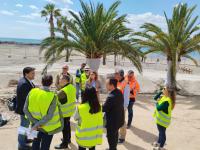Imagen de la visita realizada por el alcalde de Alicante, Luis Bacala a las obras 