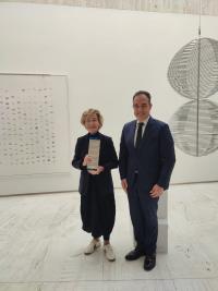 La artista Soledad Sevilla ha recogido el II Premio Eusebio Sempere de la Creación y el Pensamiento Artístico entregado por el concejal de Cultur...