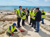 Imagen de los trabajos de recuperación y puesta en valor de un nuevo yacimiento arqueológico en La Almadraba,