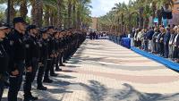 Imagen del acto celebrado para dar nombre en Gran Vía Sur al Paseo de la Policía Nacional, situado en paralelo a la avenida de Elche y frente al ...