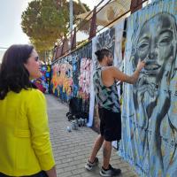 Imagen de la concejala de Cultura, Nayma Beldjilali, en la pasada edición de Alacant Desperta