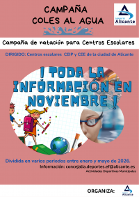 CARTEL COLES AL AGUA