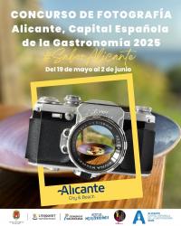 Imagen del cartel de Concurso de Fotografía “Alicante Capital de la Gastronomía”