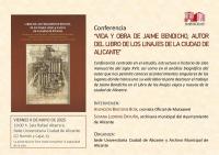 Conferencia sobre Jaime Bendicho