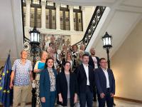 Imagen del acto celebrado en la Diputación de Alicante, la concejala de Cultura, Nayma Beldjilali, ha firmado la Declaración de los Archivos de A...