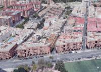 Imagen de los edificios sociales en San Blas