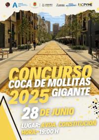 Cartel de la imagen de la coca de mollitas de récord