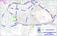 El martes 17 de junio se activa el circuito de acceso al centro del dispositivo de Tráfico por las Hogueras