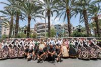 Imagen en la Plaza de Luceros con la Pirotecnia Hermanos Ferrández en la en la sexta sesión del 36º Concurso de Mascletàs