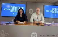 Imagen de los portavoces en la rueda de prensa de la Junta de Gobierno del Ayuntamiento de Alicante