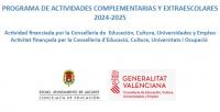Programa educativo de actividades extraescolares y complementarias curso 2023-2024