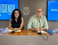 Imagen de los portavoces municipales en la rueda de prensa de la Junta de Gobierno
