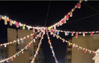 Imagen de la iluminación en una urbanización de Alicante