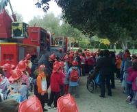 Visita de colegios al parque de bomberos