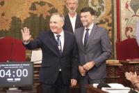 Imagen de la toma de posesión en el Pleno del nuevo concejal popular, Rafael Alemañ