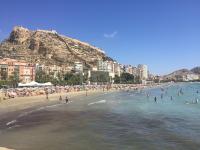 Imagen de la playa del Postiguet en Alicante