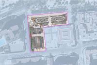 Imagen del nuevo aparcamiento en superficie del Mercado de Babel con control de acceso