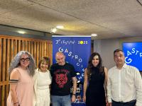 Imagen de la concejala de Turismo, Ana Poquet, y el director del festival, Vicente Seva, en un acto al que ha asistido el reputado chef alicantino ...