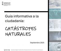 Portada de la guía informativa a la ciudadanía de catástrofes naturales