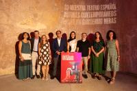 Imagen de la presentación con la concejala de Cultura,Nayma Beldjilali, de la 33 Muestra de Teatro Español de Autores Contemporáneos 