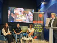 Imagen de la concejala de Turismo, Ana Poquet, en el acto de presentación del festival Rocanrola