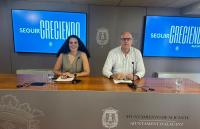 Los concejales Cristina Cutanda y Manuel Villar, en la rueda de prensa posterior a la Junta de Gobierno