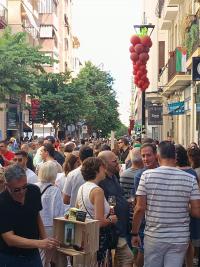 Imagen de la calle Quintana en la jornada de dinamización comercial de Alicante