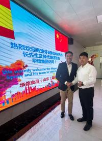 Imagen del alcalde de Alicante, Luis Barcala, en el Foro Internacional de Ciudades de Weihai 