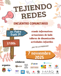 Cartel 7 noviembre Tejiendo Redes