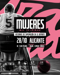 Cartell Jornada 28 octubre. Dones que inspiren Històries de Superació en l'Esport