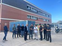 Firma del acta de replanteo de las obras de la jefatura de la Policía Local en la playa de San Juan