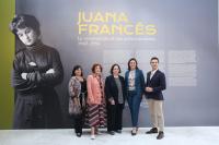 Imagen de la concejala de Cultura, Nayma Beldjijajli,en la inauguración de la la exposición "Juana Francés, La construcción de una artista mode...