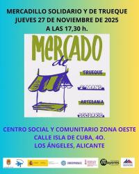 Cartel Mercadillo solidario