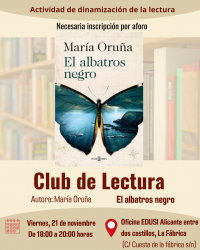 cartel club de lectura noviembre