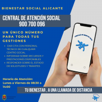 Cartel Central de Atención Social 900 700 096